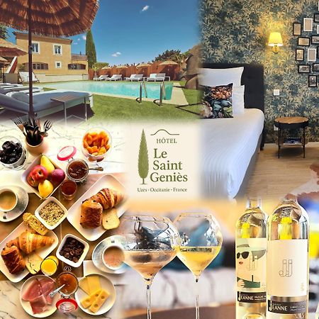Hotel Le Saint-Genies Uzes Bagian luar foto
